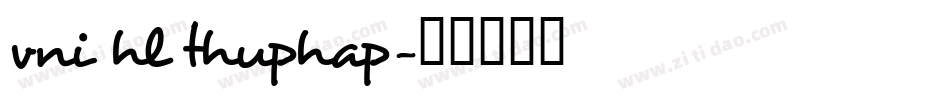 vni hl thuphap字体转换